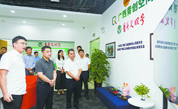 共青團中央書記處書記胡盛一行到柳工考察調研