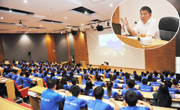 奮進(jìn)中國新時代 筑夢柳工新征程 曾光安為新入職大學(xué)生授課